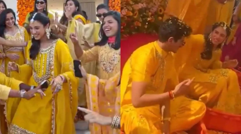 Watch: Smriti Mandhana, Palash Muchhal’s cute Haldi moment melts the internet; fans swoon