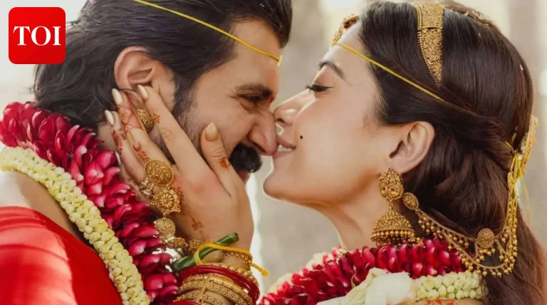 Rashmika Mandanna, Vijay Deverakonda drop first pics as husband &amp; wife