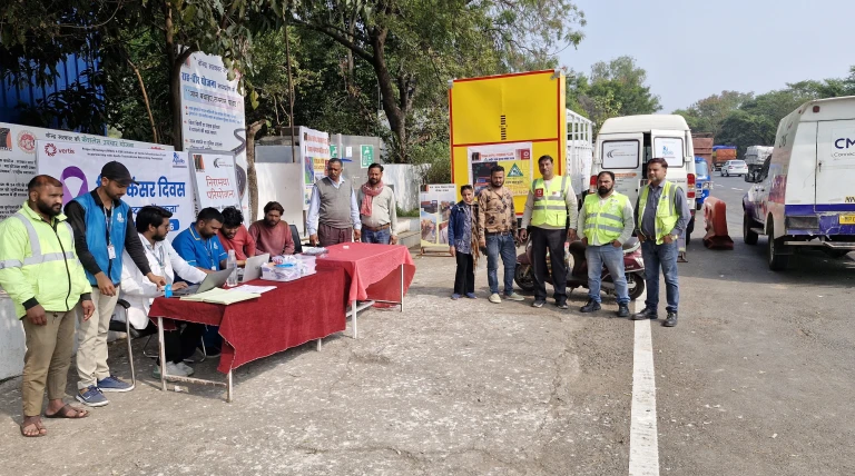 विश्व कैंसर दिवस पर देवास–भोपाल कॉरिडोर (वर्टिस) की सराहनीय मानवीय पहल देवास।